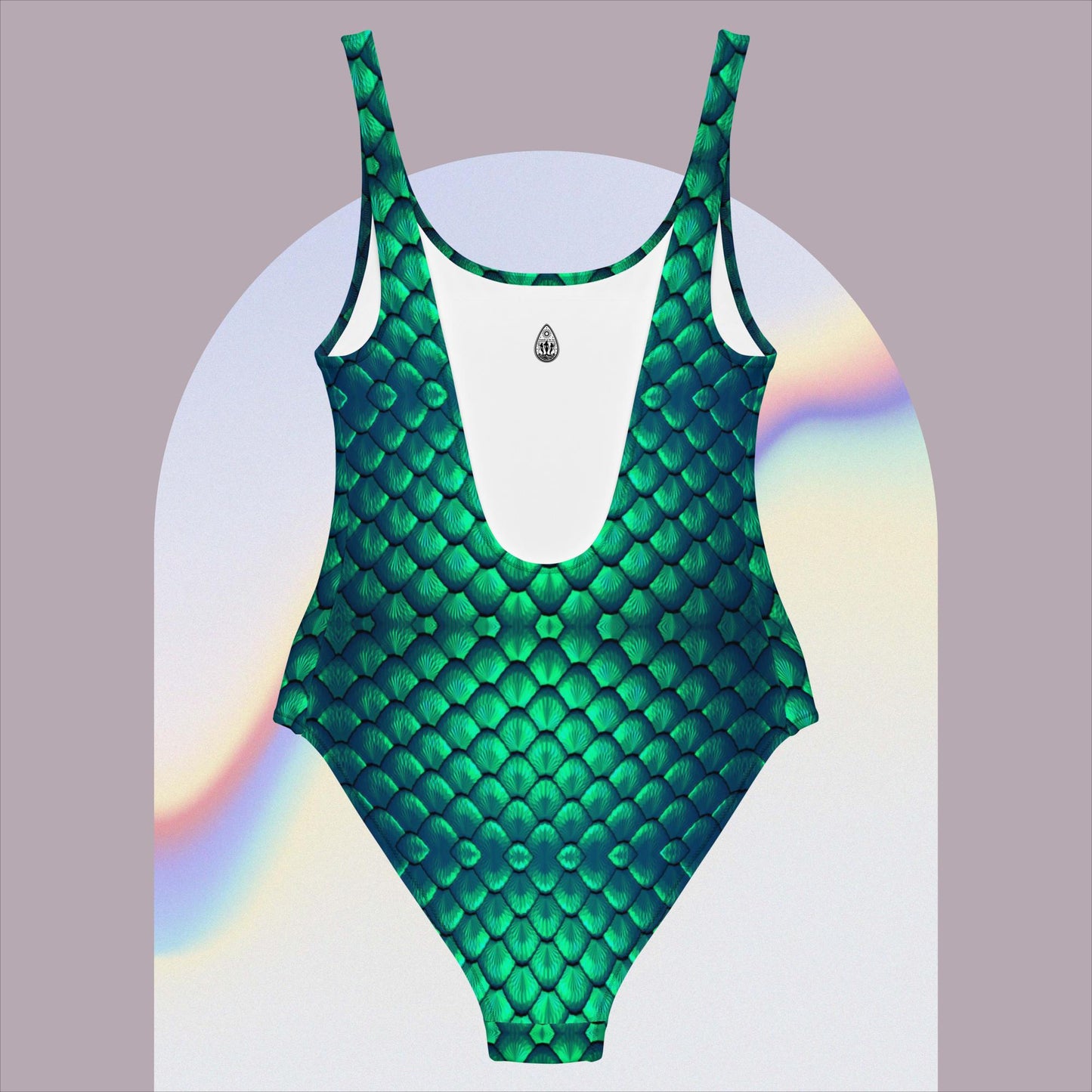 Mermaid Green Scale One-Piece Swimsuit