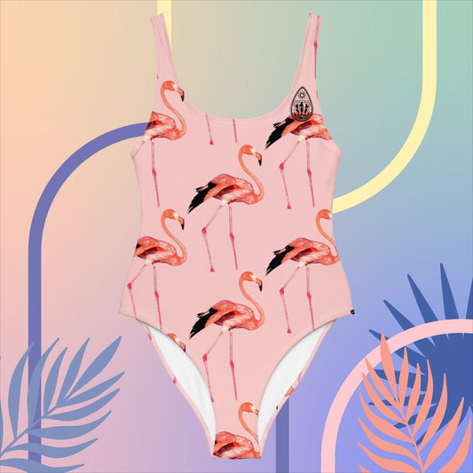 Flamingo One-Piece Swimsuit