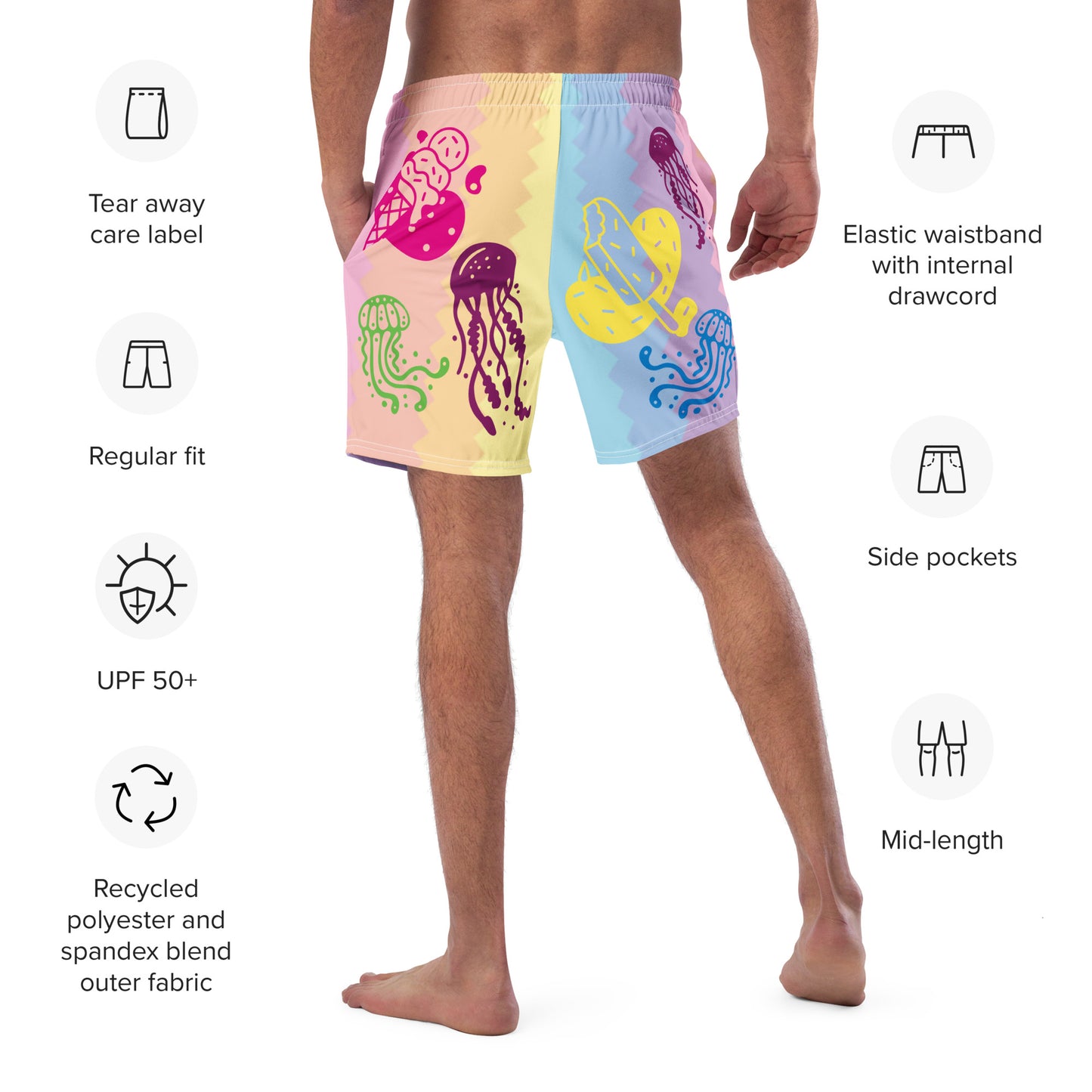 Jellies and Ice Cream Recycled Swim Shorts