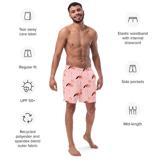 Flamingo swim shorts